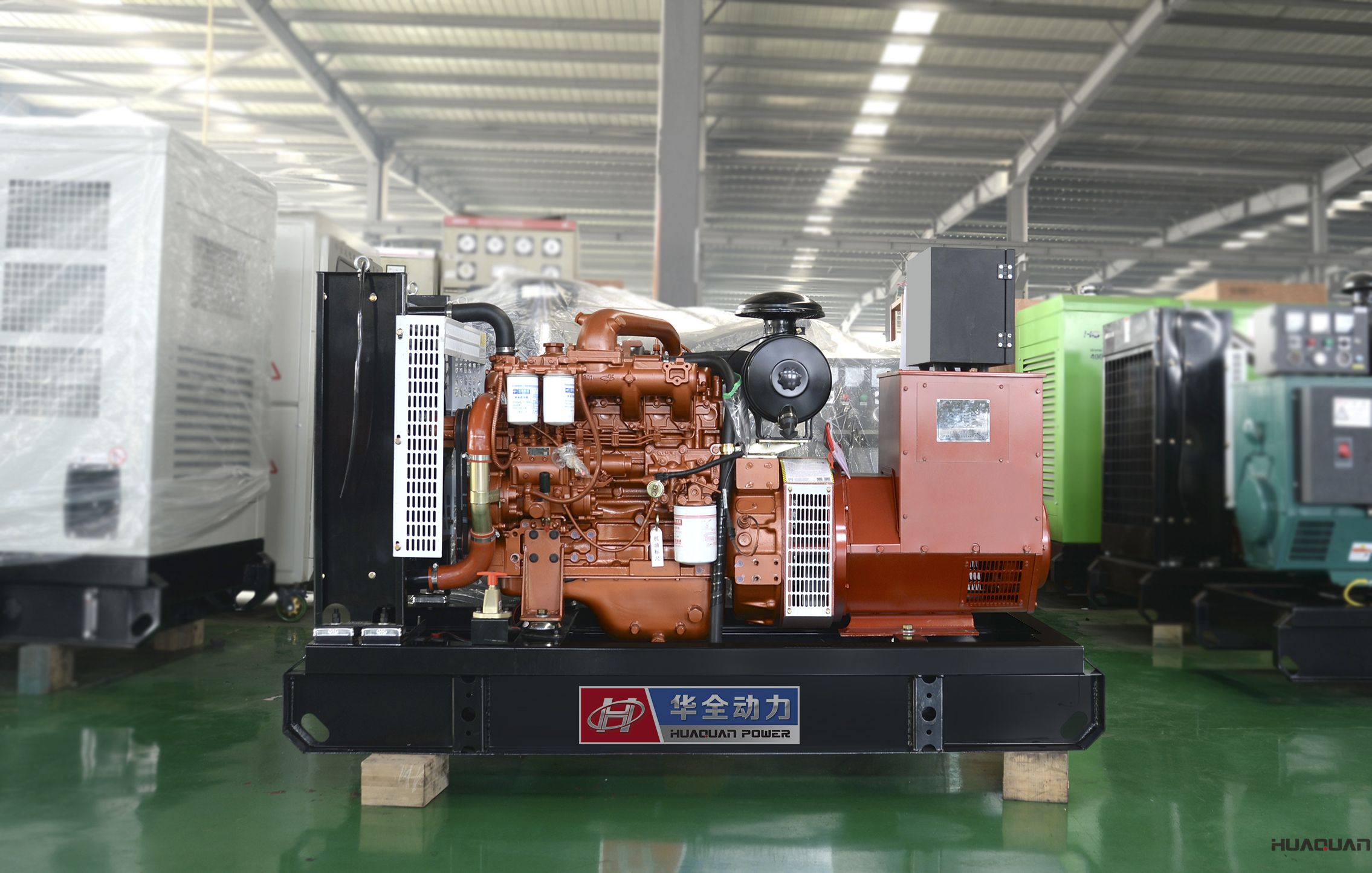 2018年4月17日華全動力50kw標(biāo)配柴油發(fā)電機組發(fā)往山東泰安