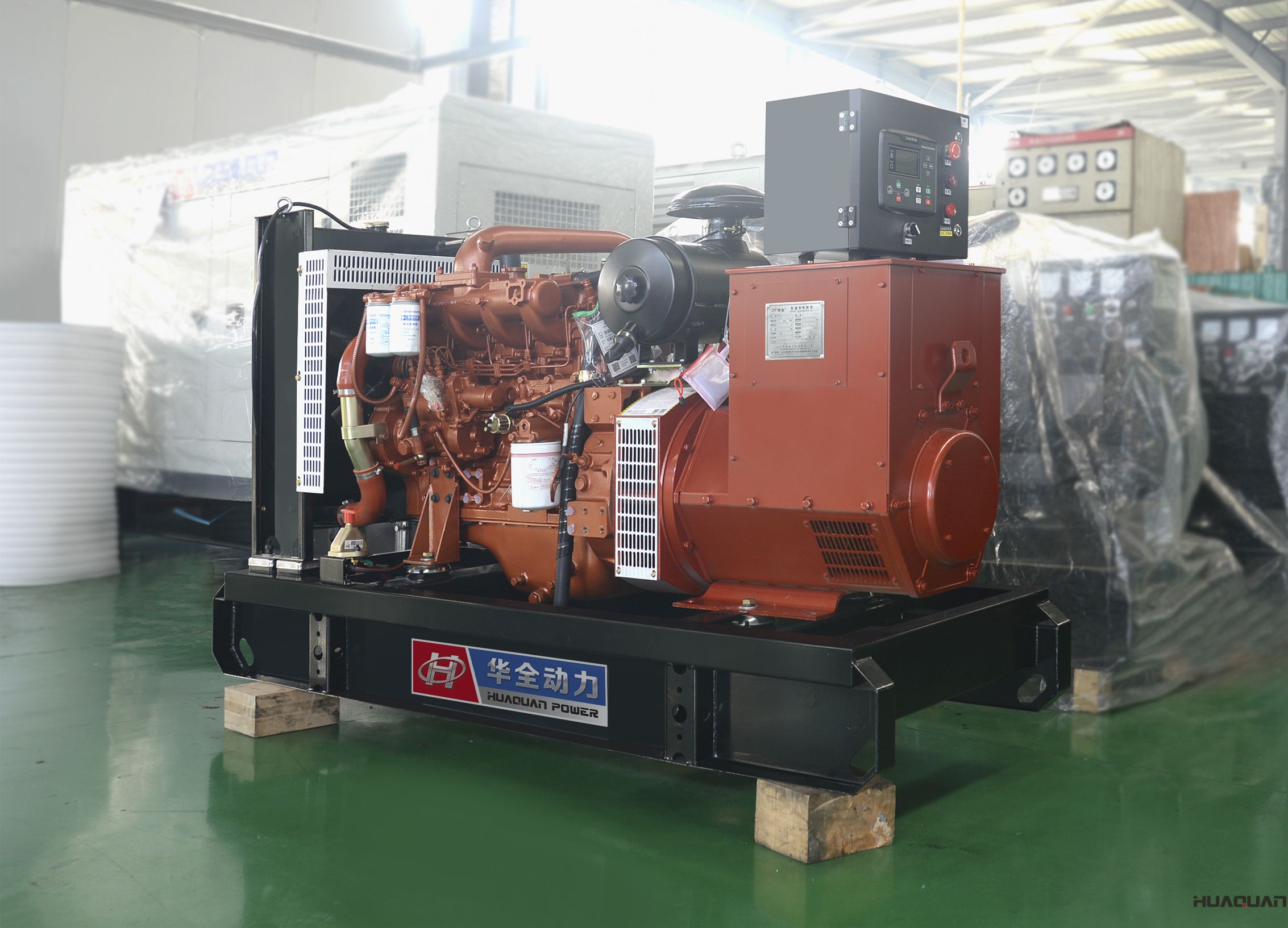 2018年4月20日華全動力50千瓦標(biāo)配柴油發(fā)電機組發(fā)往安徽省