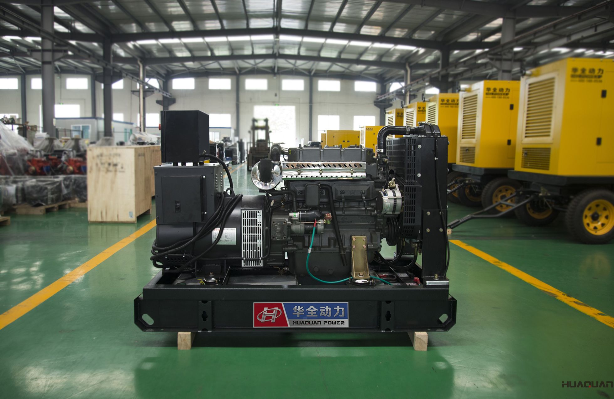 2018年4月27日華全動力一臺50kw標配發電機組發往江蘇