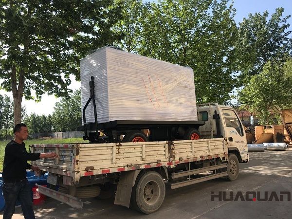 2018年5月19日一臺100kw（含棚）移動拖車發(fā)電機(jī)組順利發(fā)往山東省濰坊市
