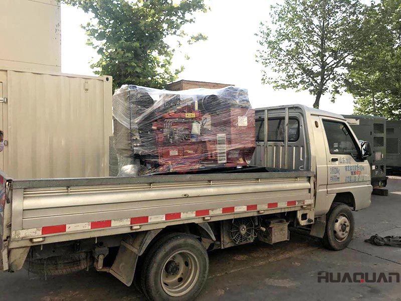 一臺HQ40GF標配柴油發電機組在6.25號，發往山東省濱州